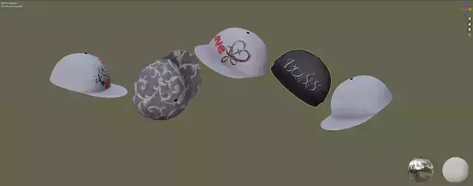Bling Cap Low-poly 3D model