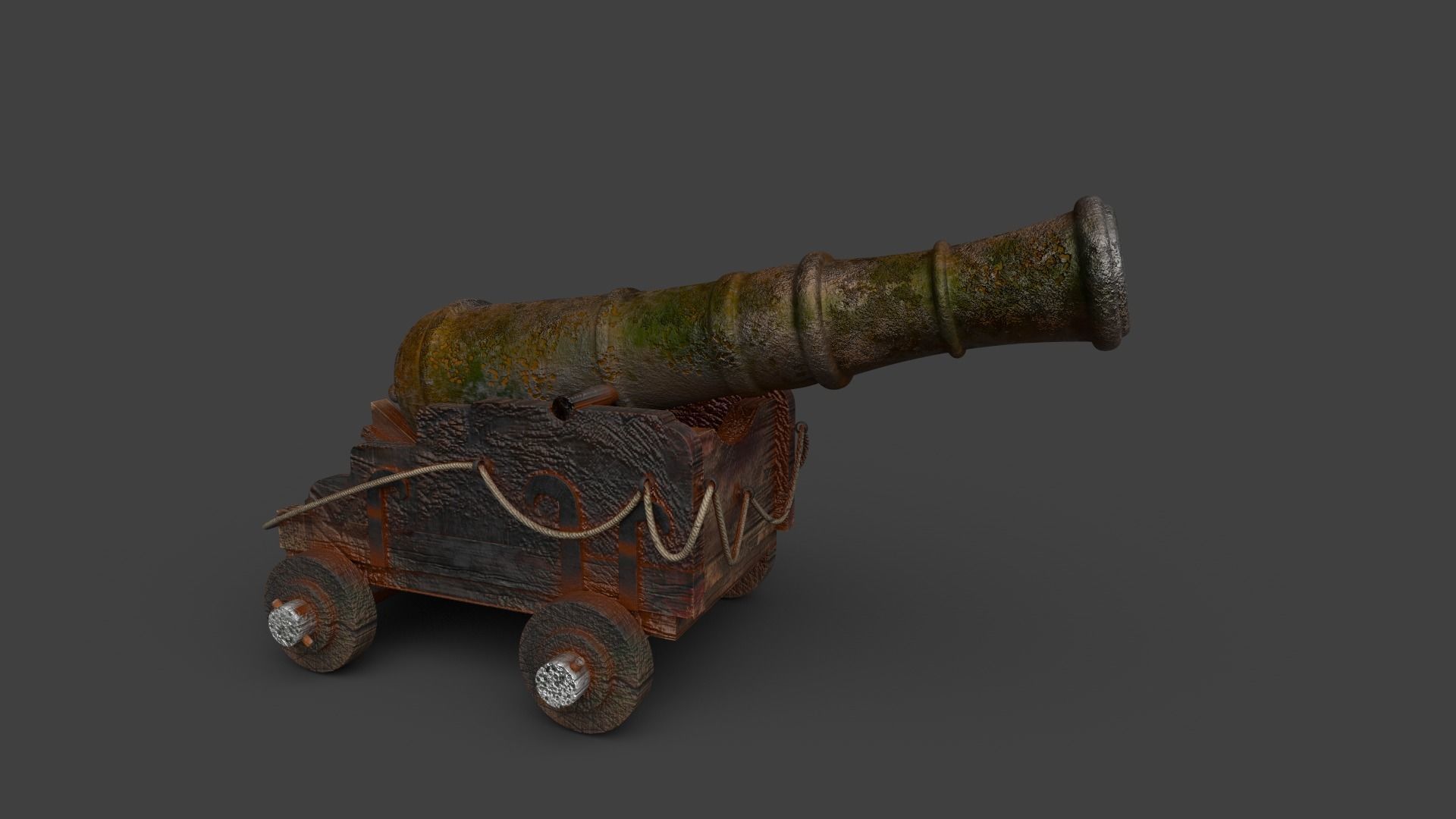 Long Range Canon V2 3D model_6