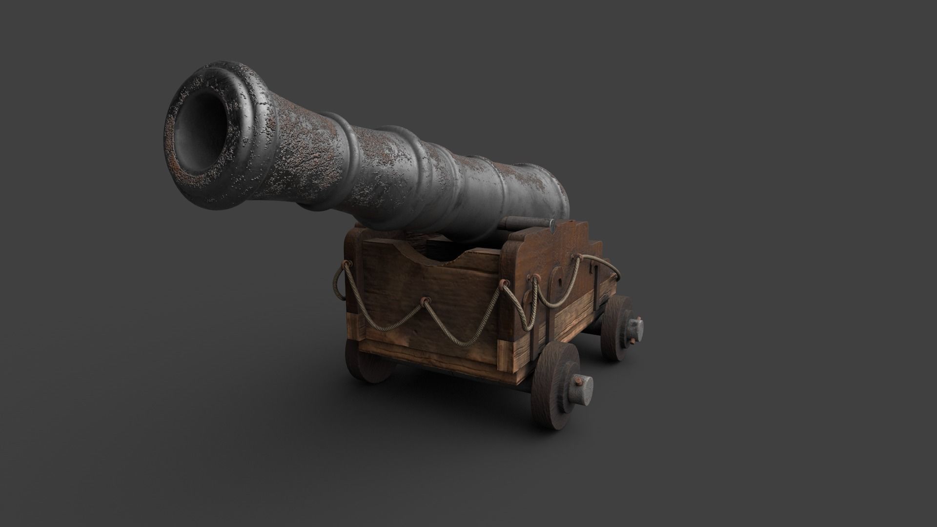 Long Range Canon V2 3D model_1