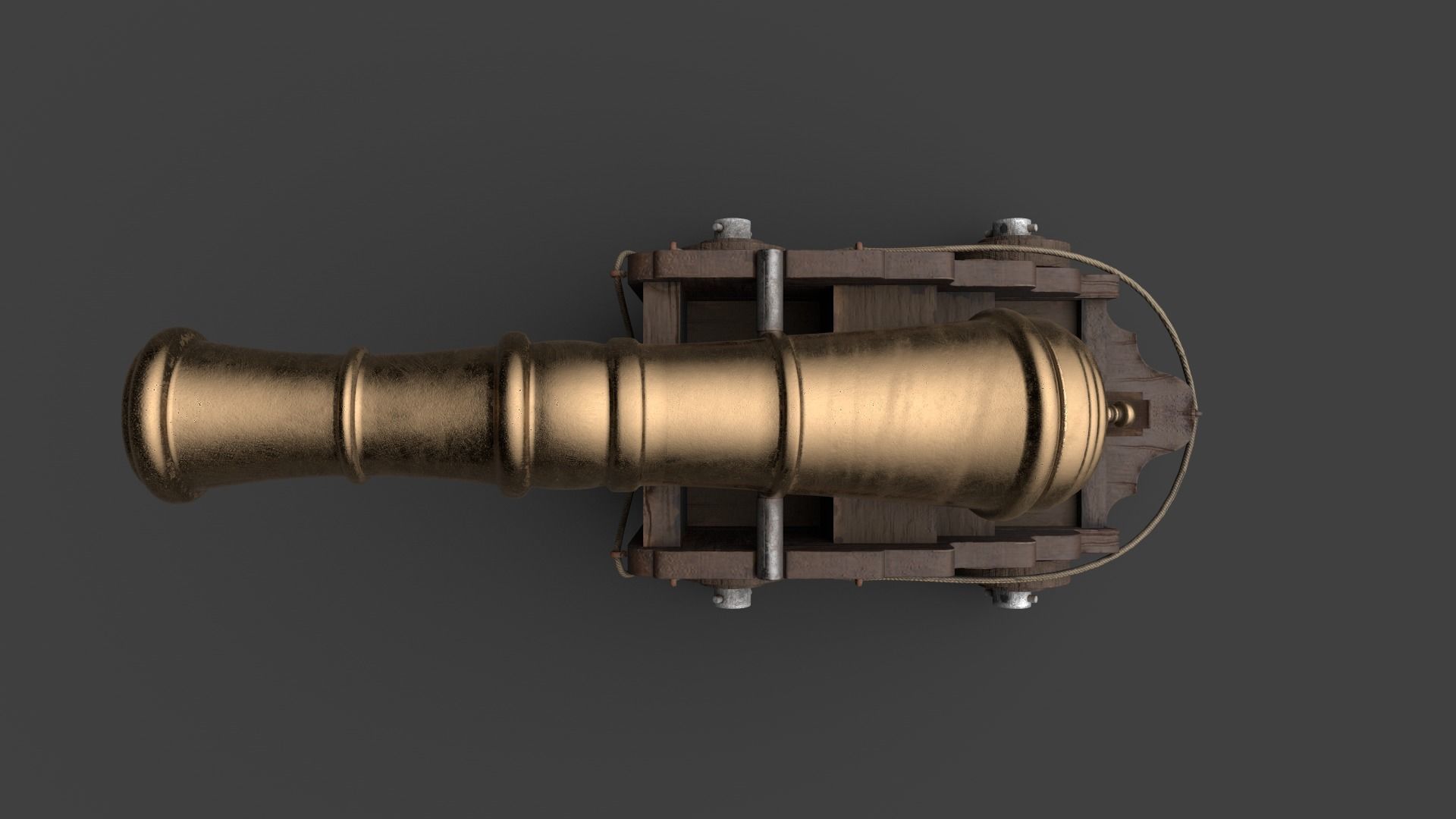 Long Range Canon V2 3D model_5