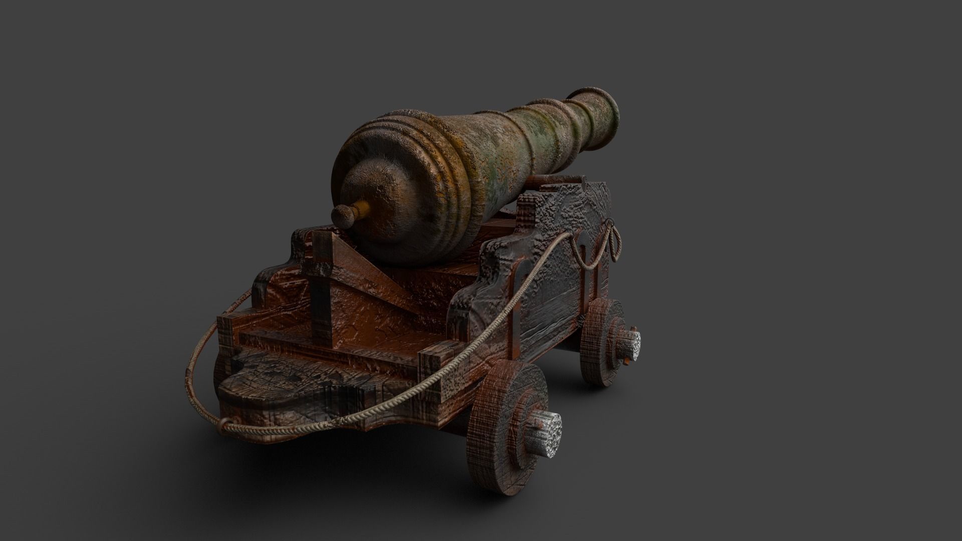 Long Range Canon V2 3D model_15