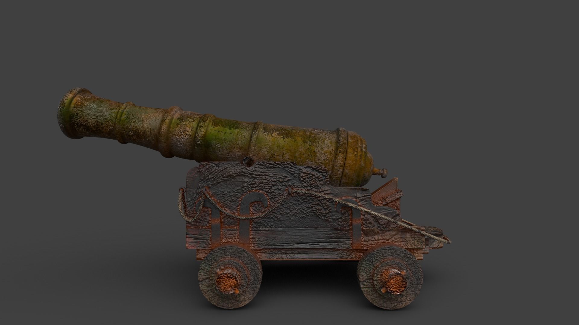 Long Range Canon V2 3D model_7