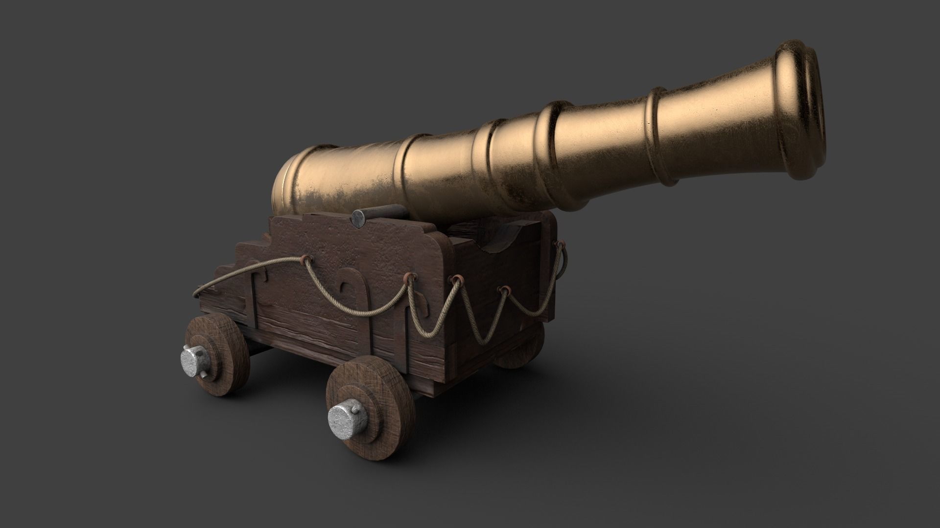 Long Range Canon V2 3D model_10
