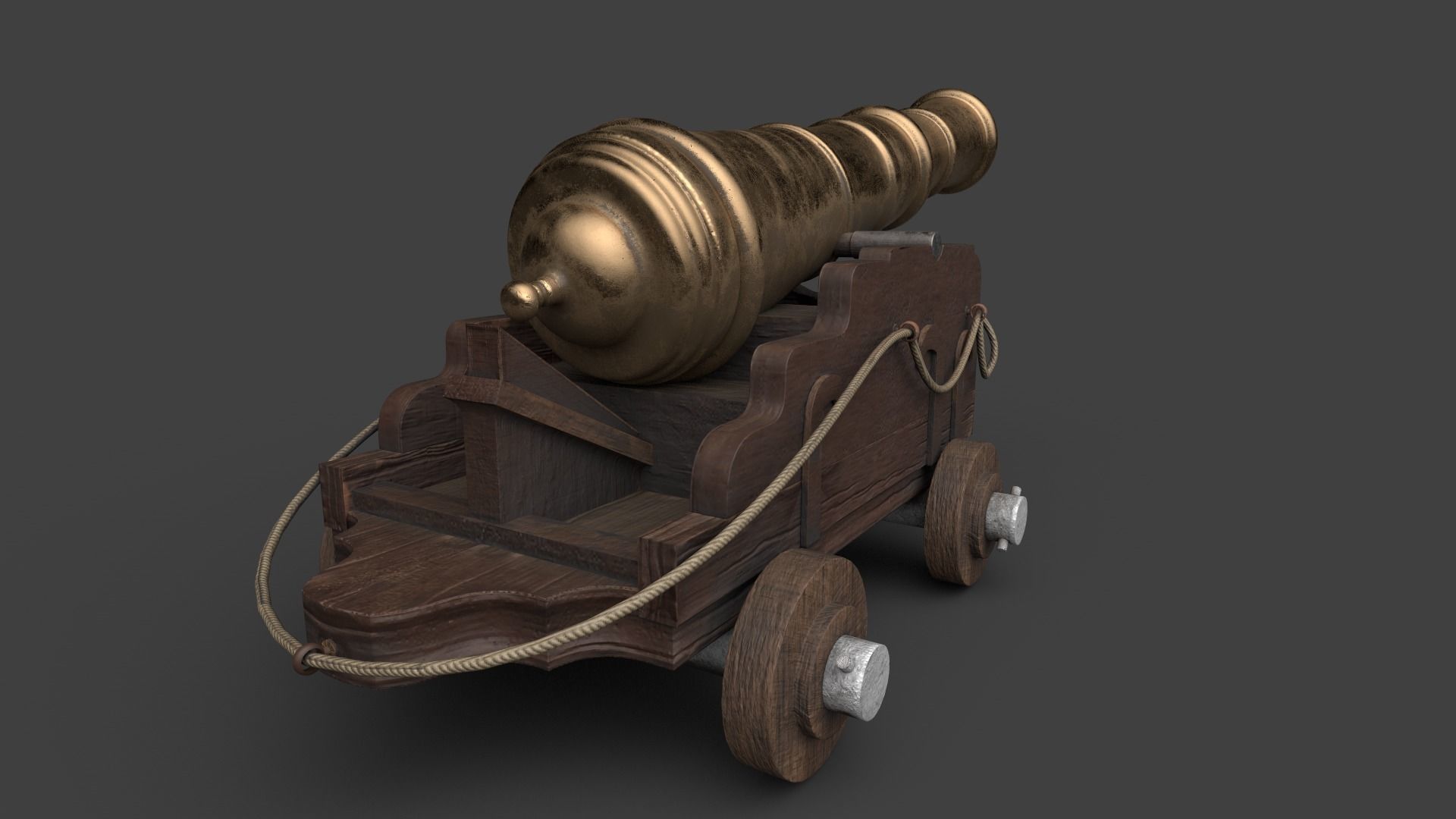 Long Range Canon V2 3D model_14