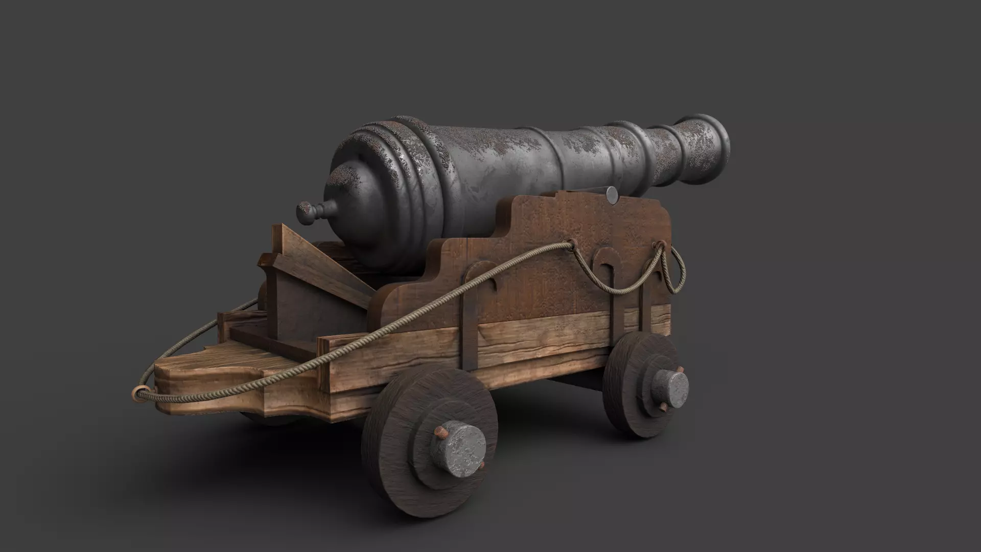 Long Range Canon V2 3D model_0