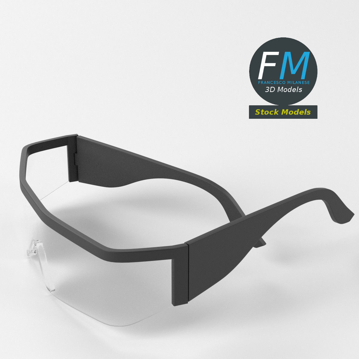 Safety spectacles 3D model_5