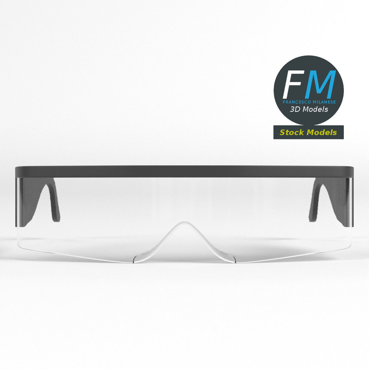 Safety spectacles 3D model_3