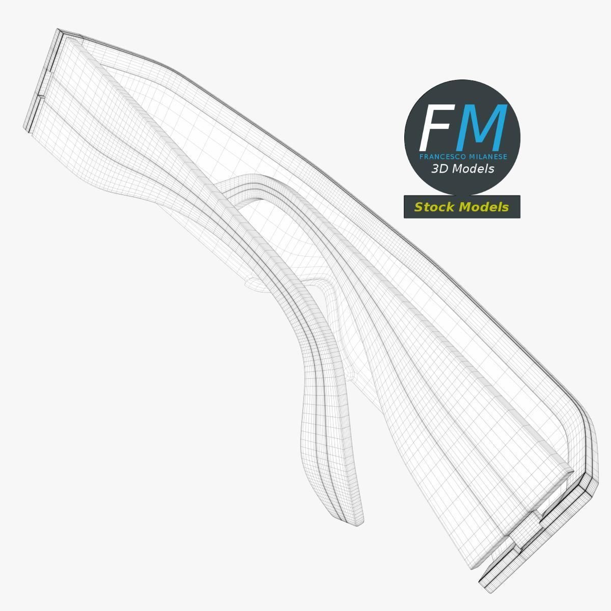 Safety spectacles 3D model_8