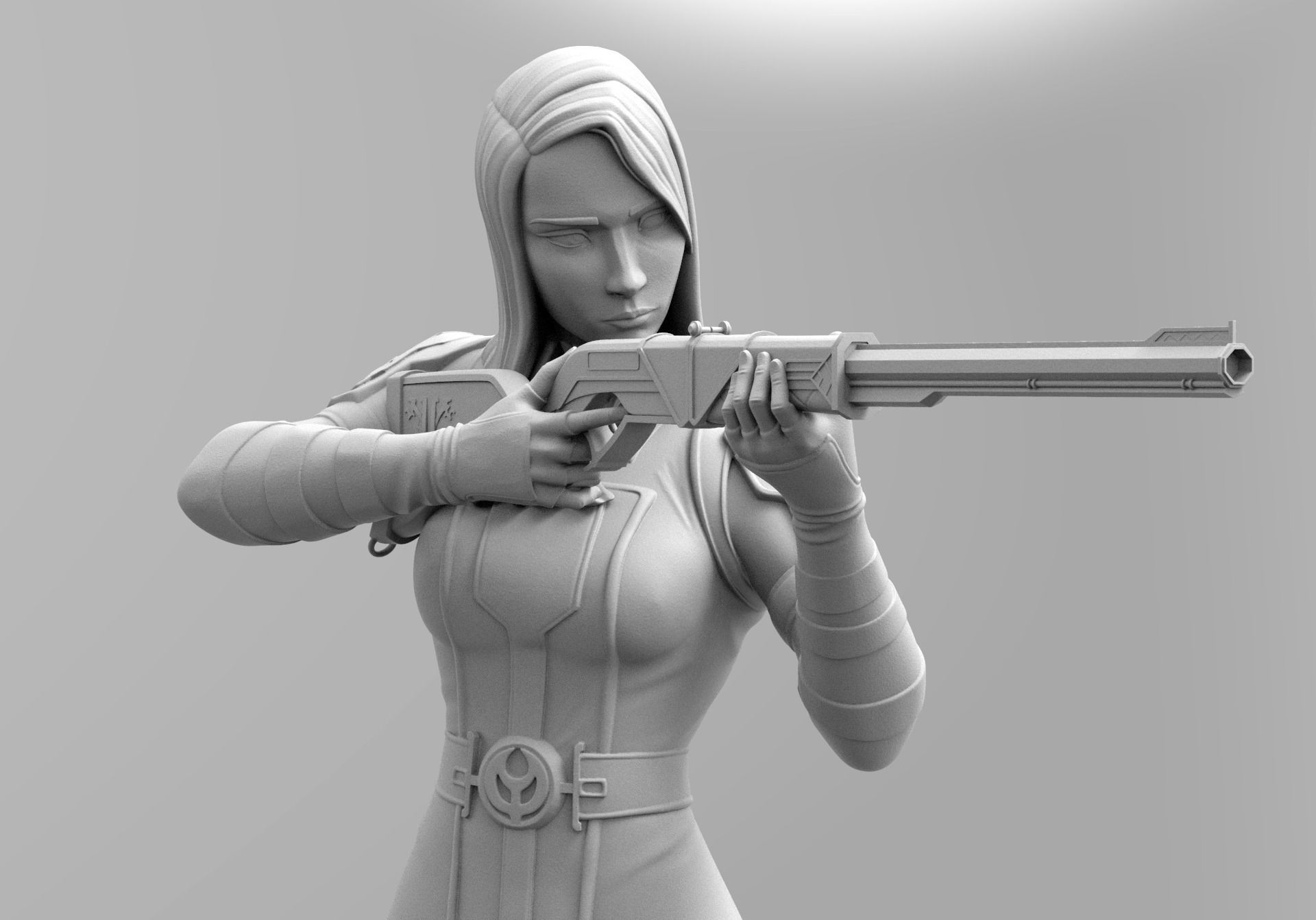 Caitlyn - Arcane 3D print model_1