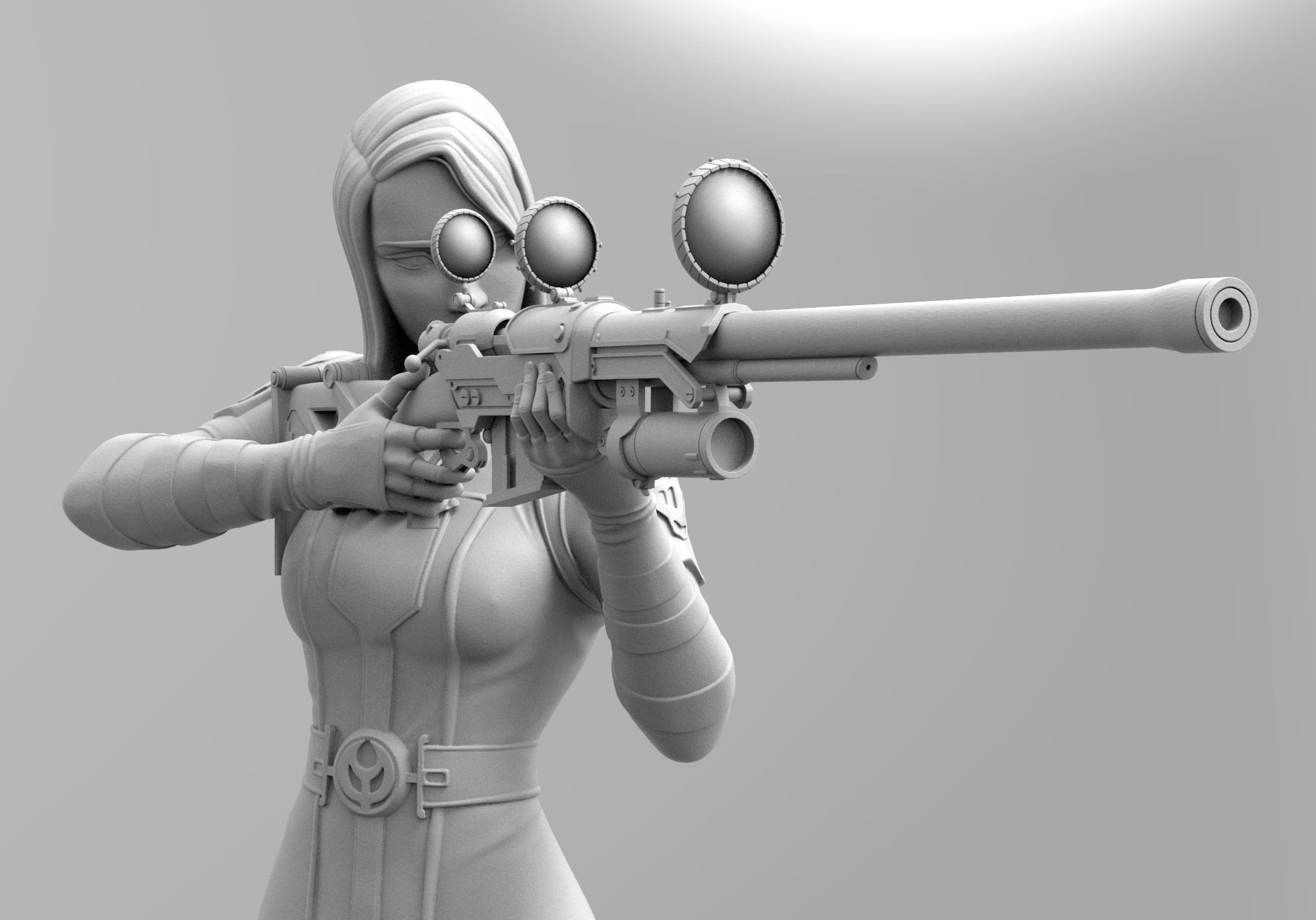 Caitlyn - Arcane 3D print model_2