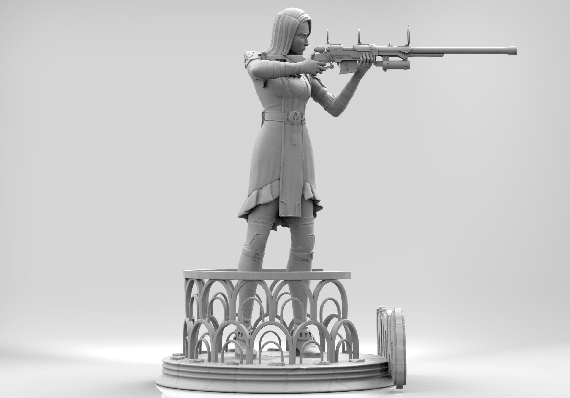 Caitlyn - Arcane 3D print model_3