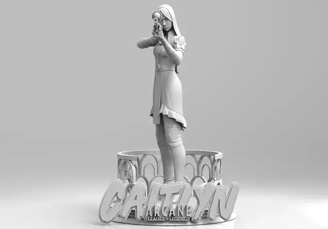 Caitlyn - Arcane 3D print model