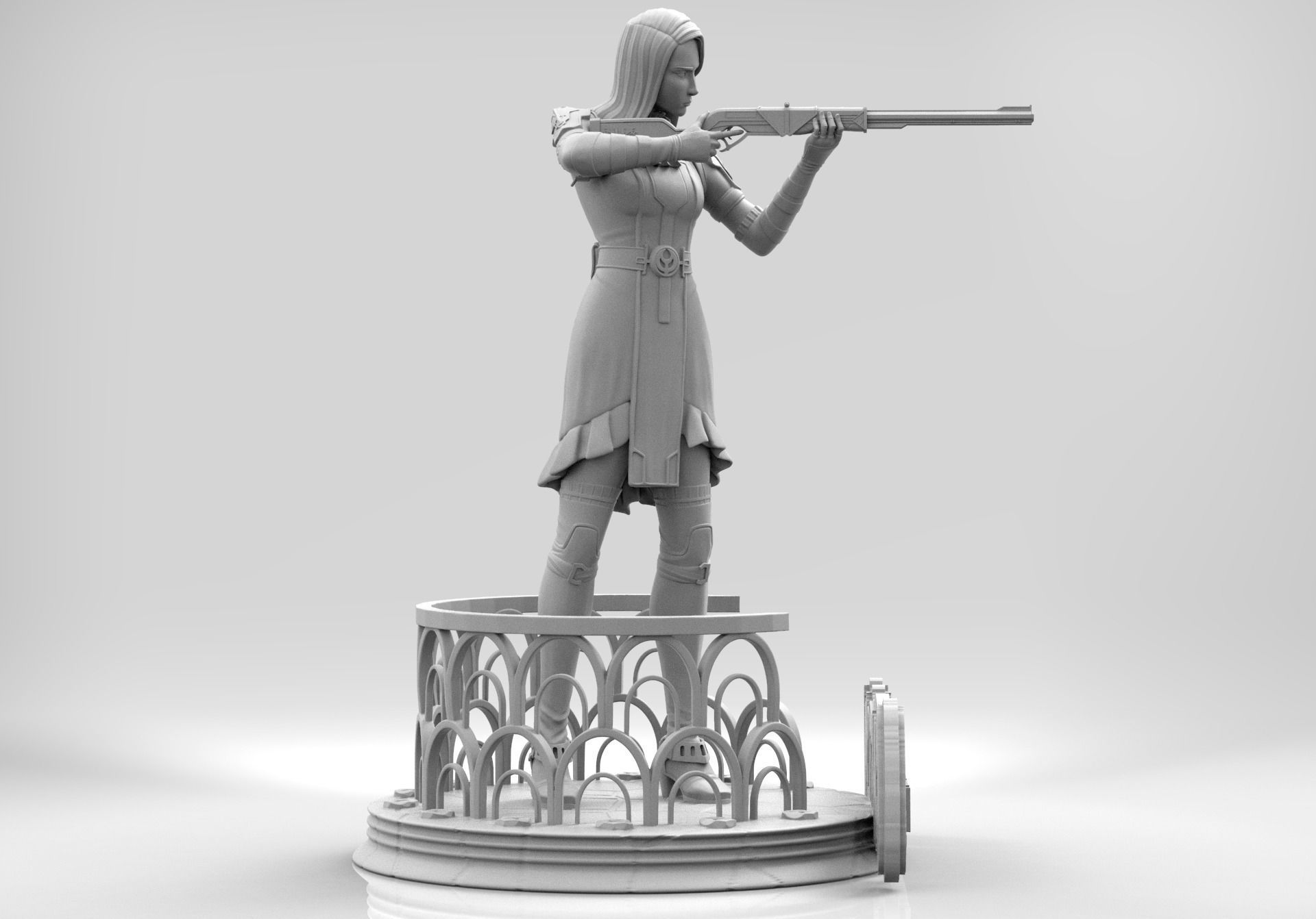 Caitlyn - Arcane 3D print model_4