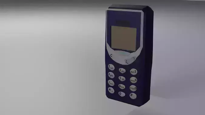 2000s Phone Low-Poly 