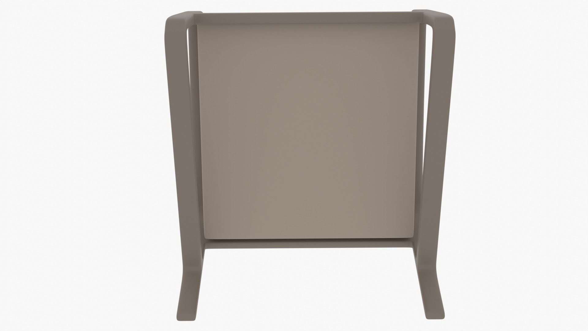 Lounge Chair Low-poly 3D model_6