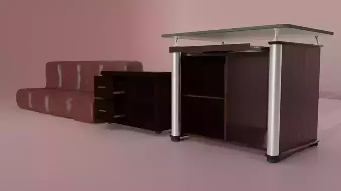 Simple Table and Sofa set