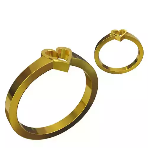 Simple Ring Heart Type 2