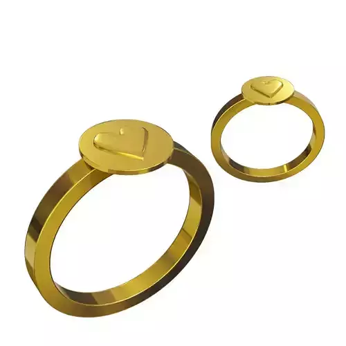 Simple Ring Heart Type 5