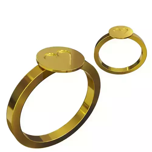 Simple Ring Heart Type 6