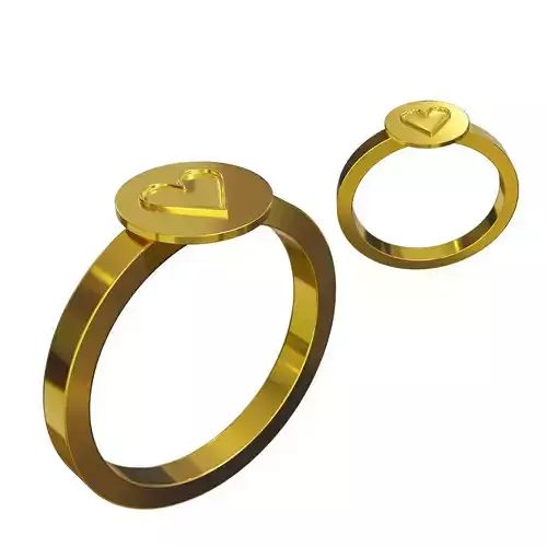 Simple Ring Heart Type 7