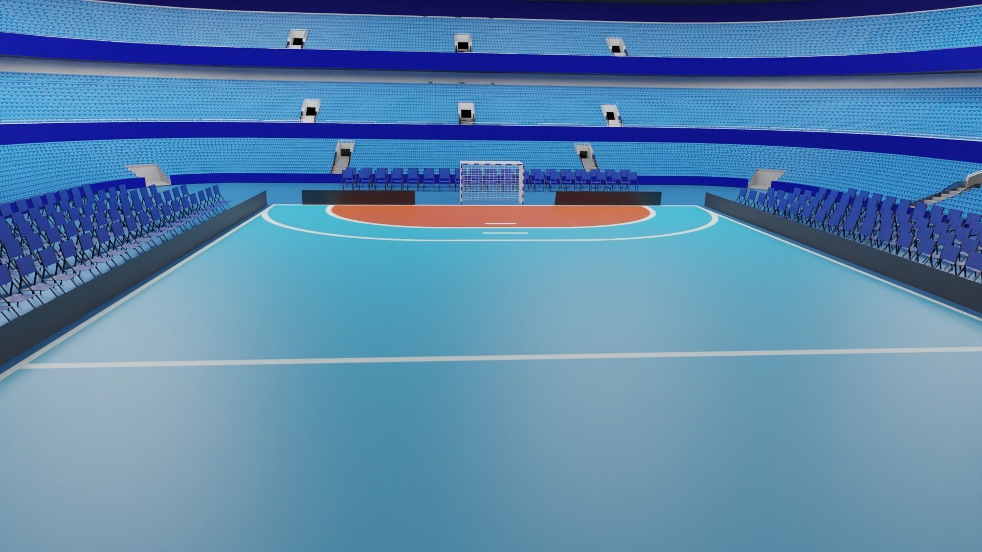Handball Stadium Low-poly 3D model_4