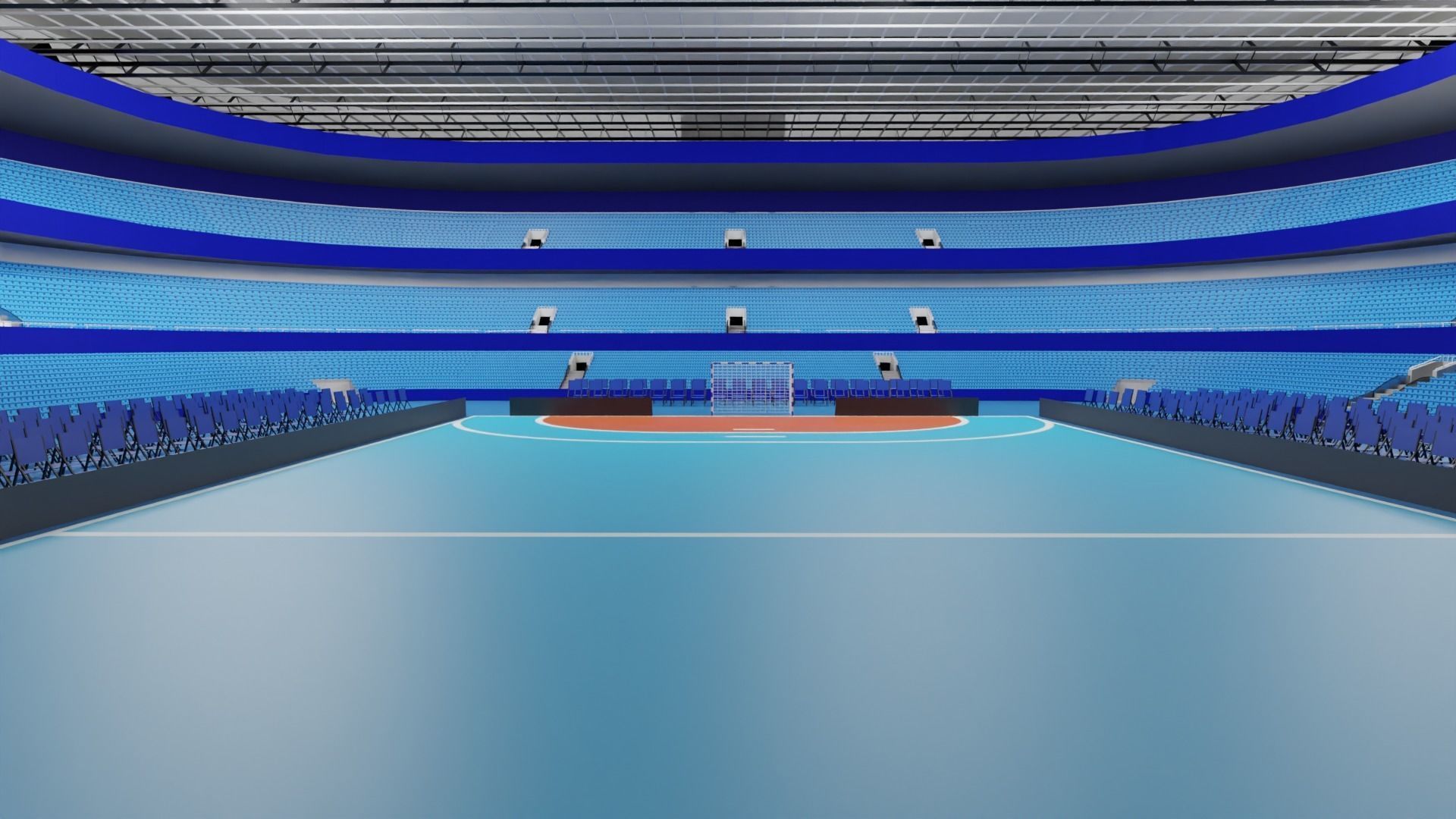 Handball Stadium Low-poly 3D model_6