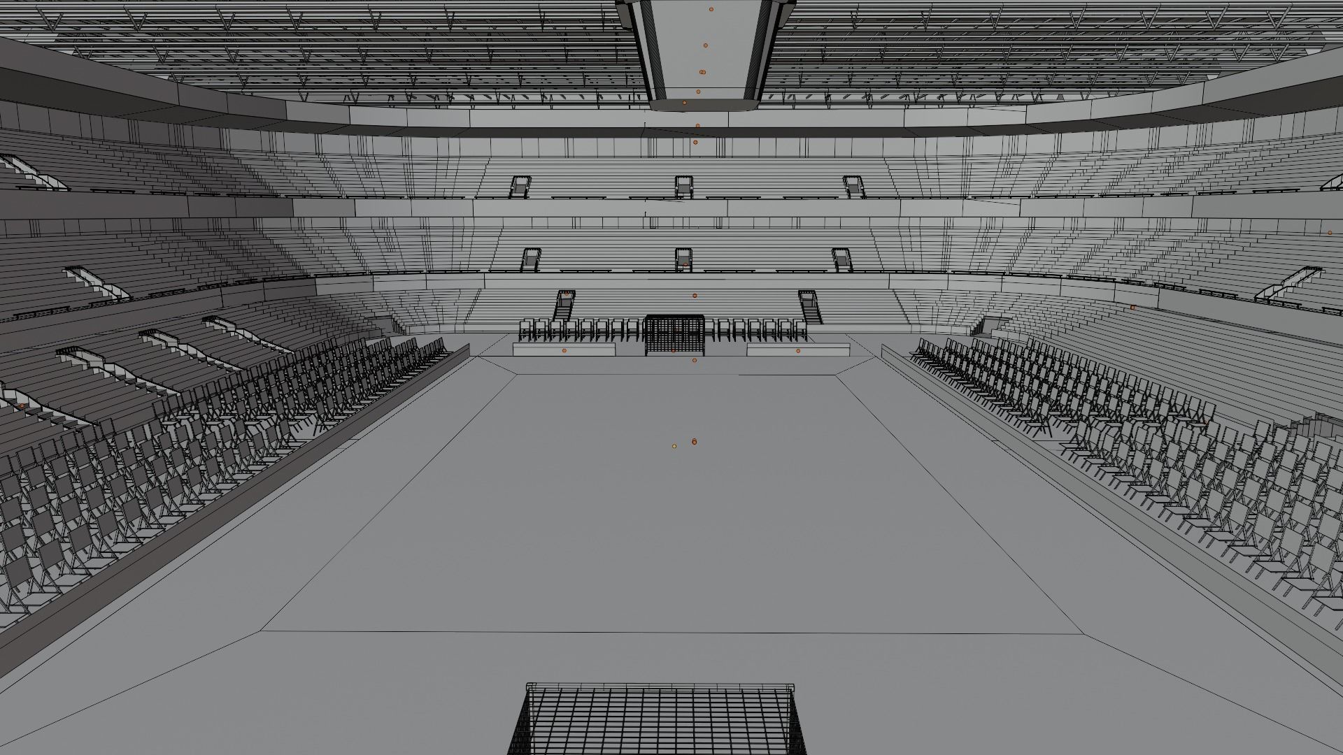 Handball Stadium Low-poly 3D model_9