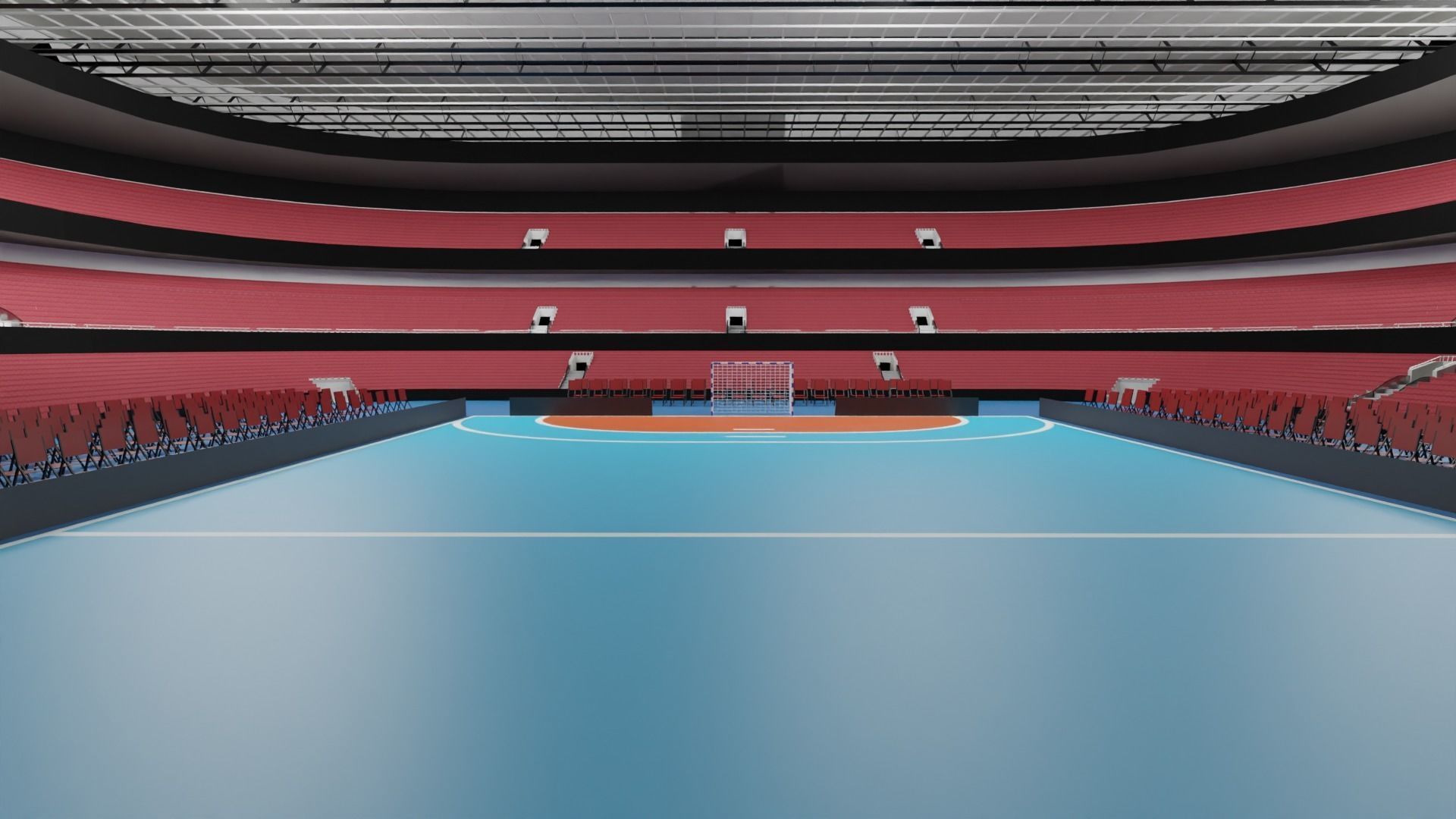 Handball Stadium Low-poly 3D model_6