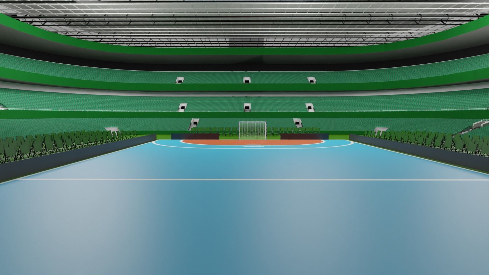 Handball Stadium Low-poly 3D model_6