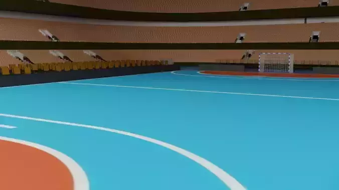 Handball Stadium Low-poly 3D model