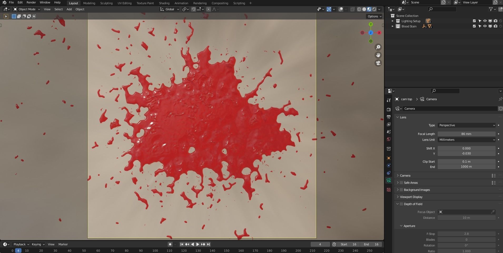 Blood Stain 16 3D model_4