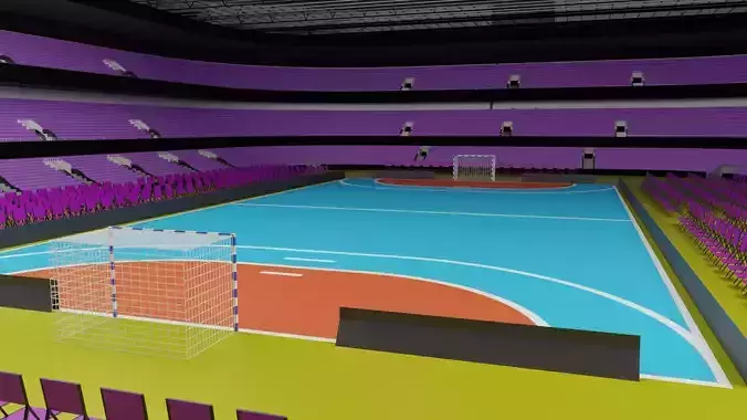 Handball Stadium Low-poly 3D model
