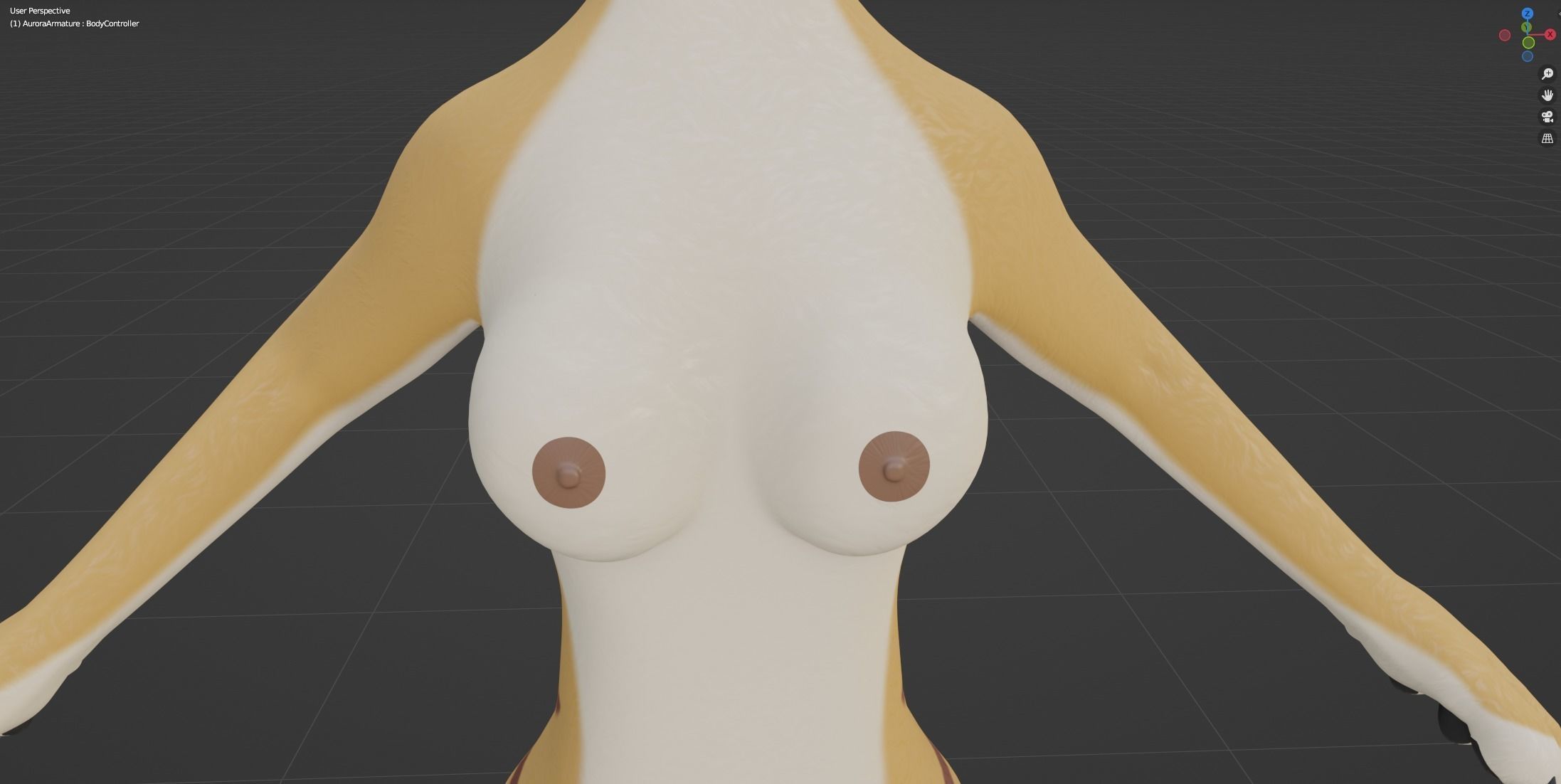 Aurora Anthro Cat 3D model_53