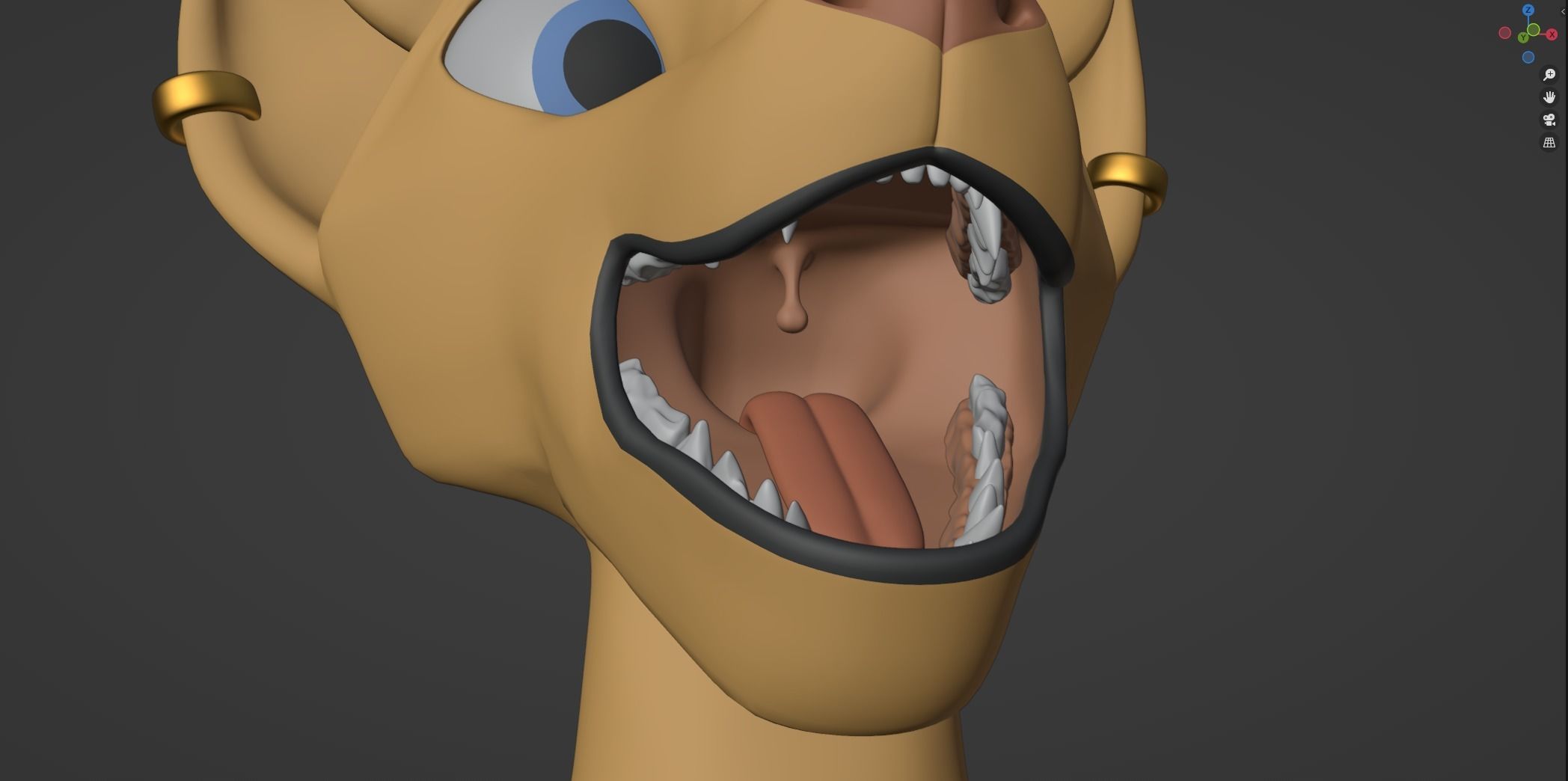 Aurora Anthro Cat 3D model_86