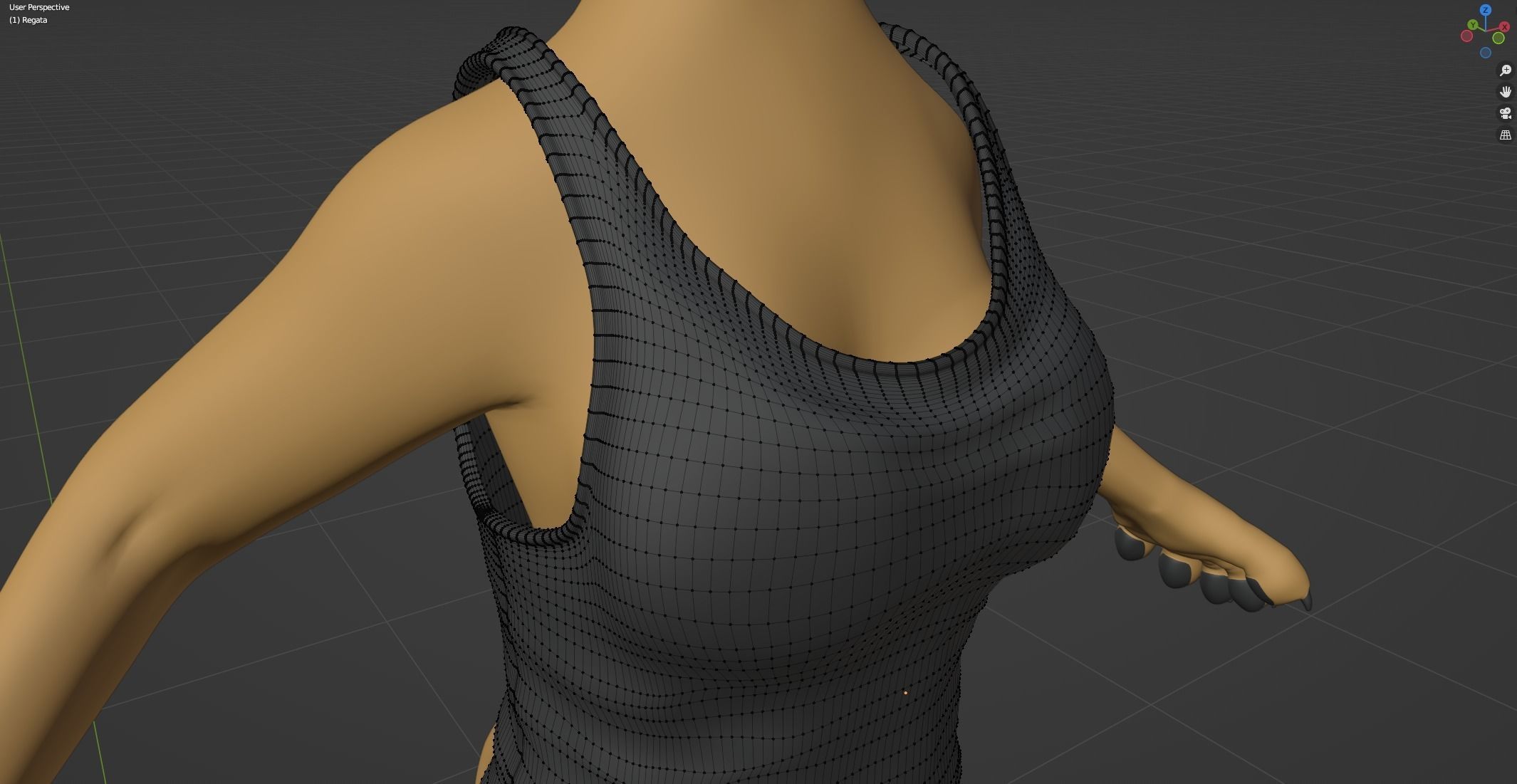 Aurora Anthro Cat 3D model_76