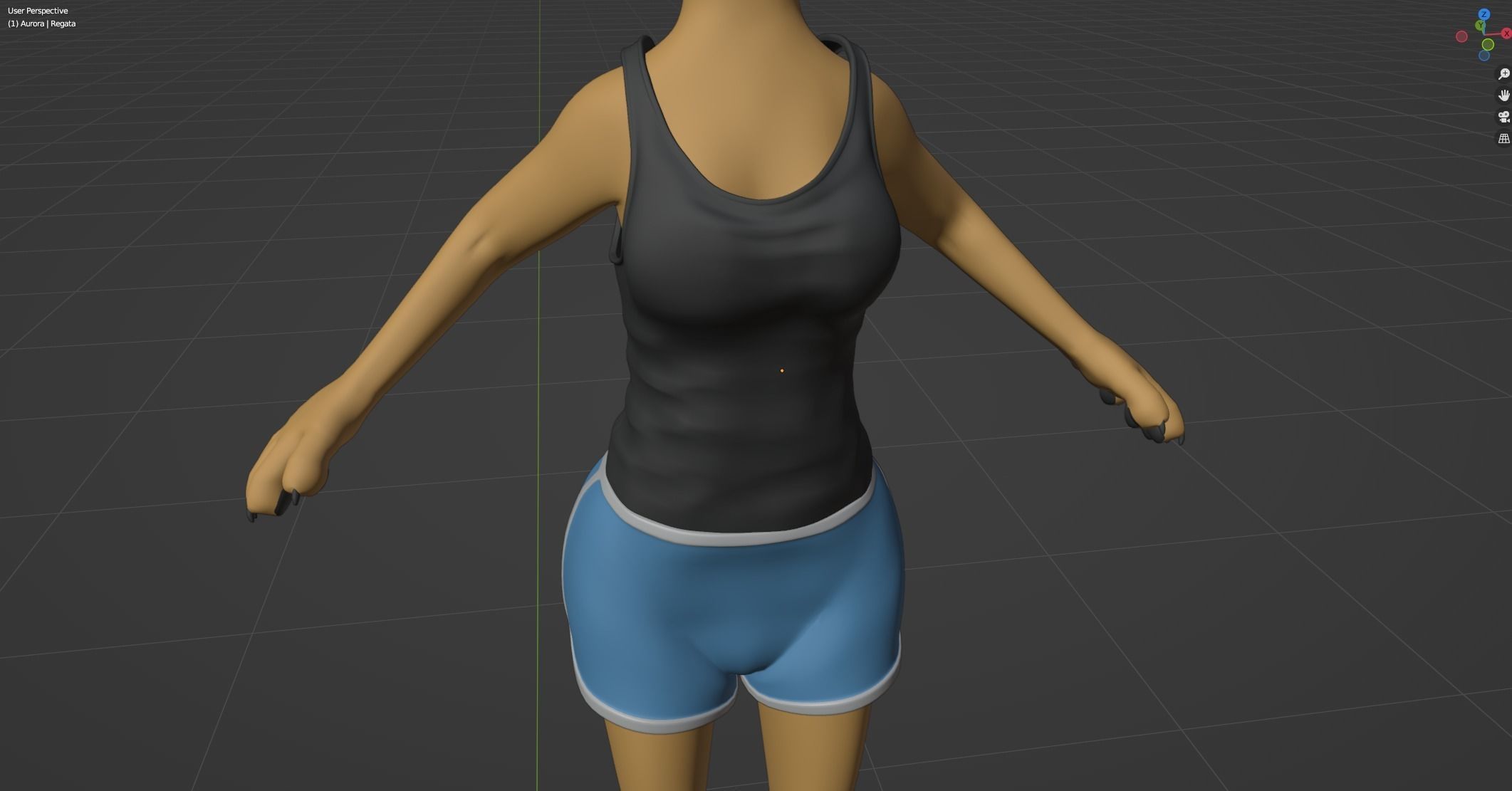 Aurora Anthro Cat 3D model_79