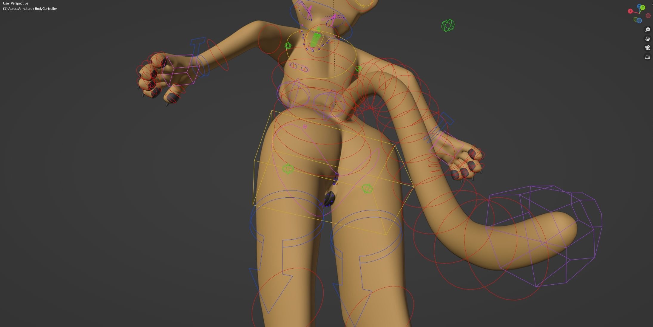 Aurora Anthro Cat 3D model_39