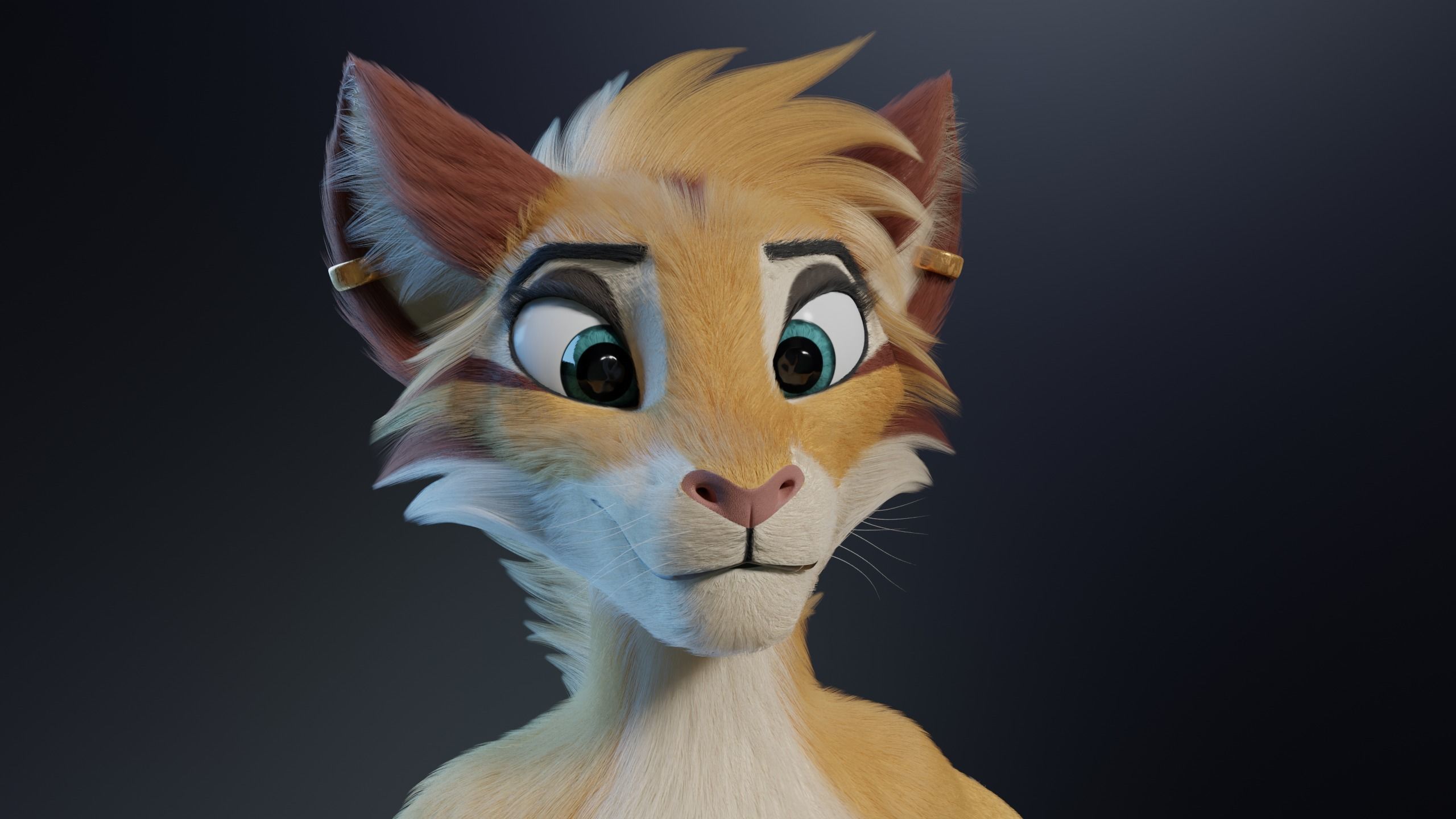 Aurora Anthro Cat 3D model_29