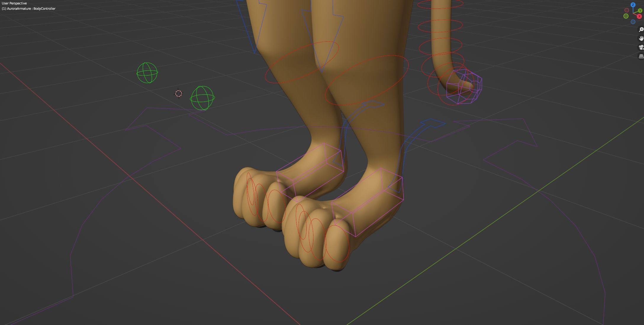 Aurora Anthro Cat 3D model_41