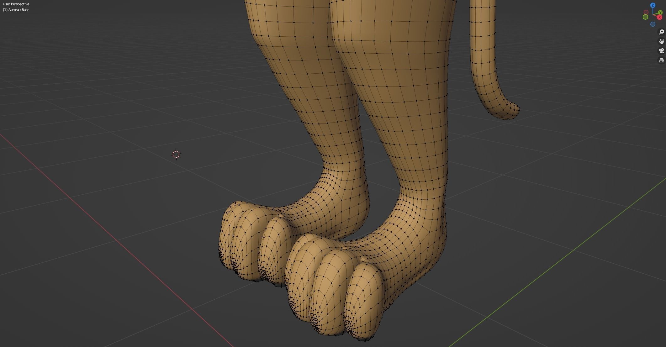 Aurora Anthro Cat 3D model_63