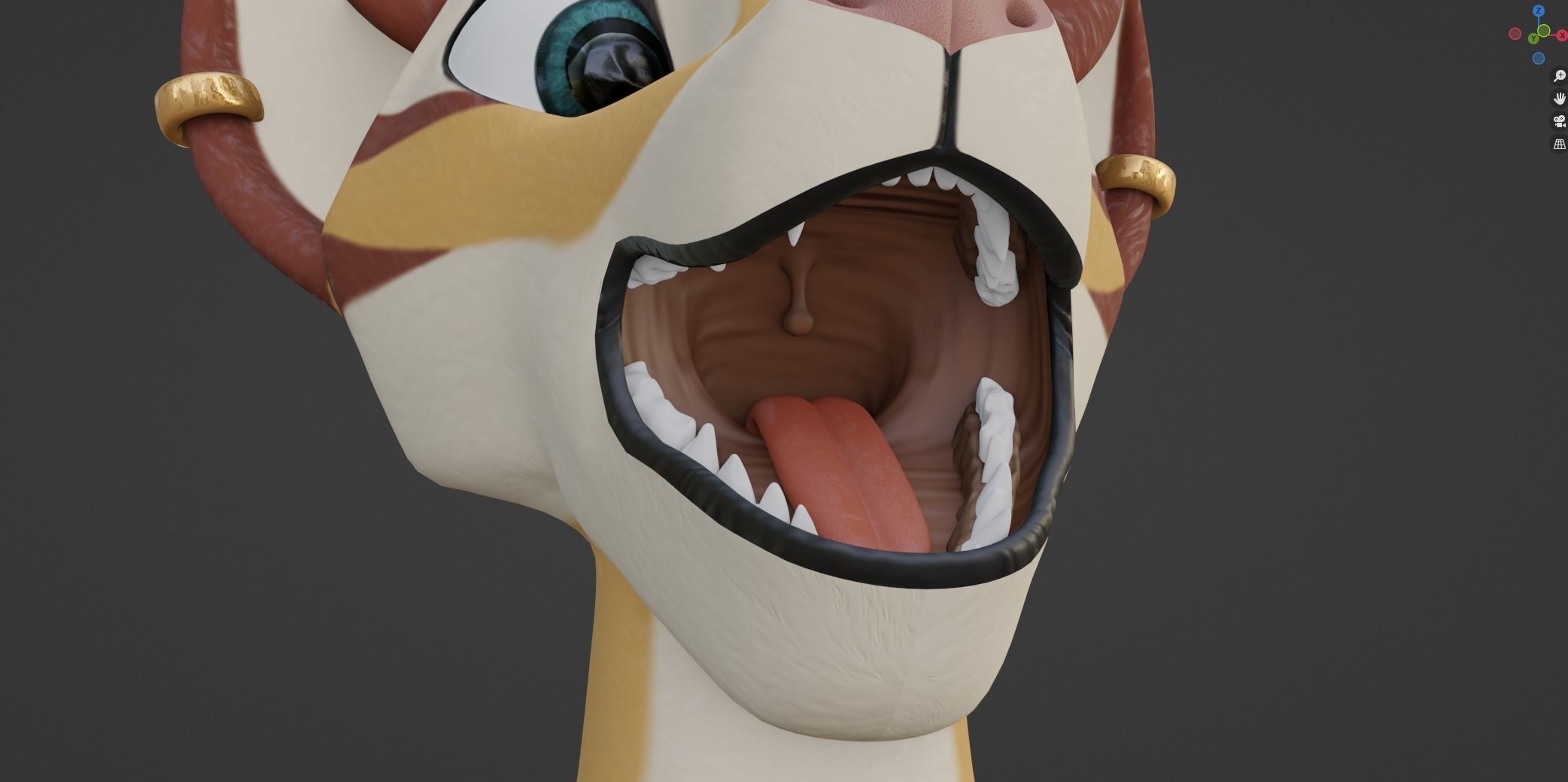 Aurora Anthro Cat 3D model_87