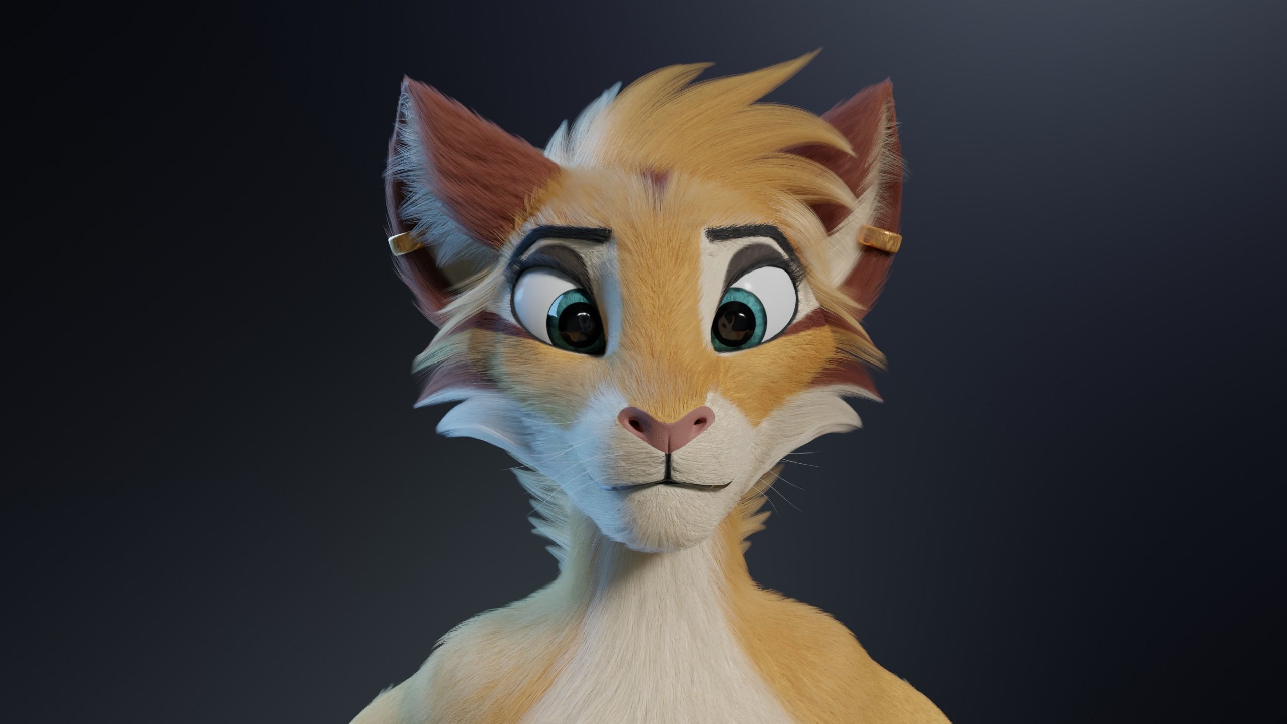 Aurora Anthro Cat 3D model_3