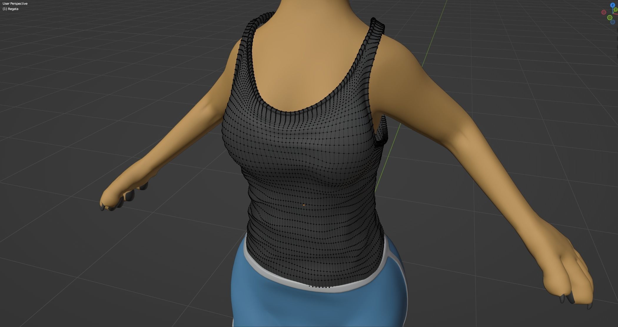 Aurora Anthro Cat 3D model_74