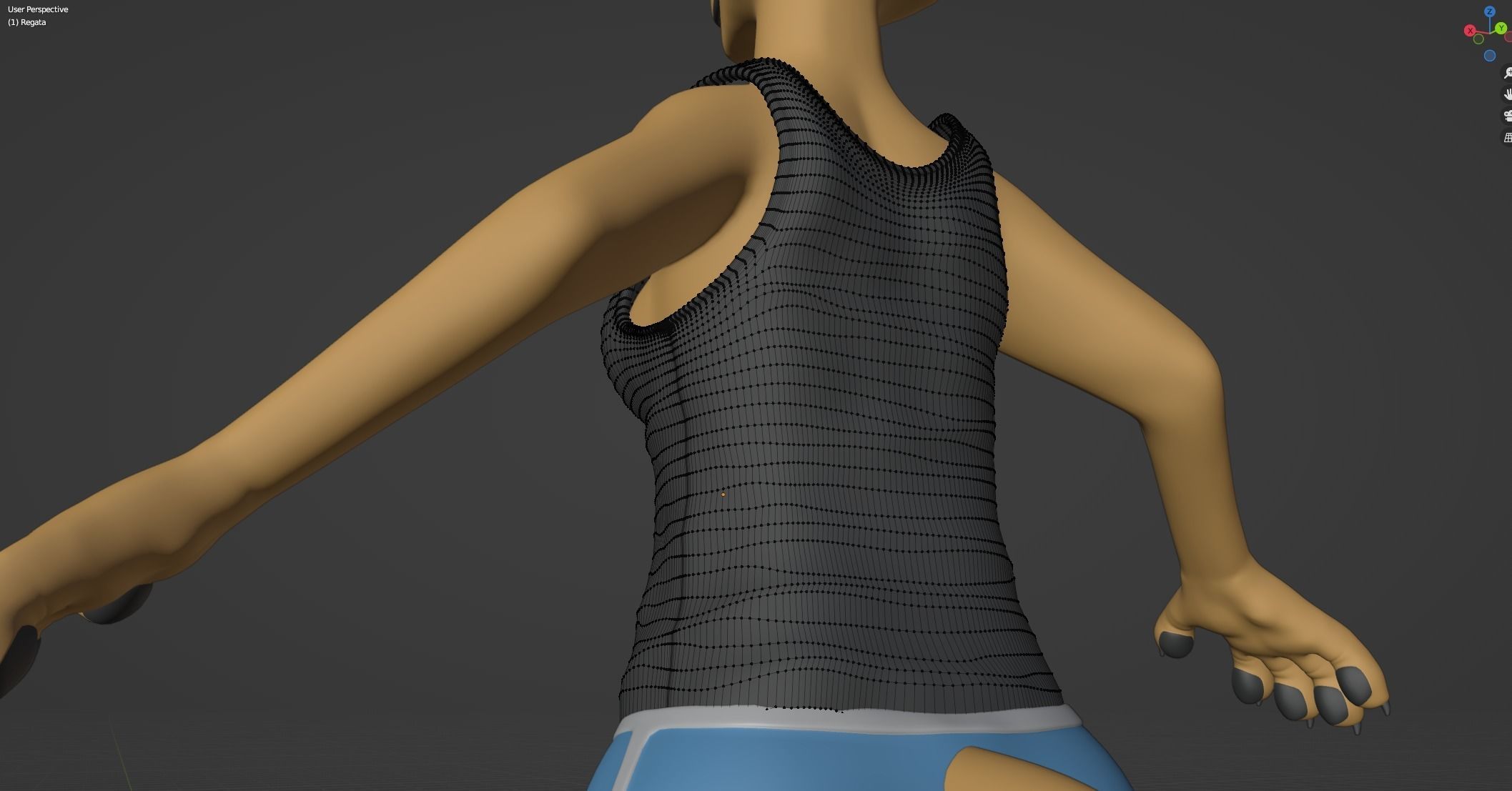 Aurora Anthro Cat 3D model_75