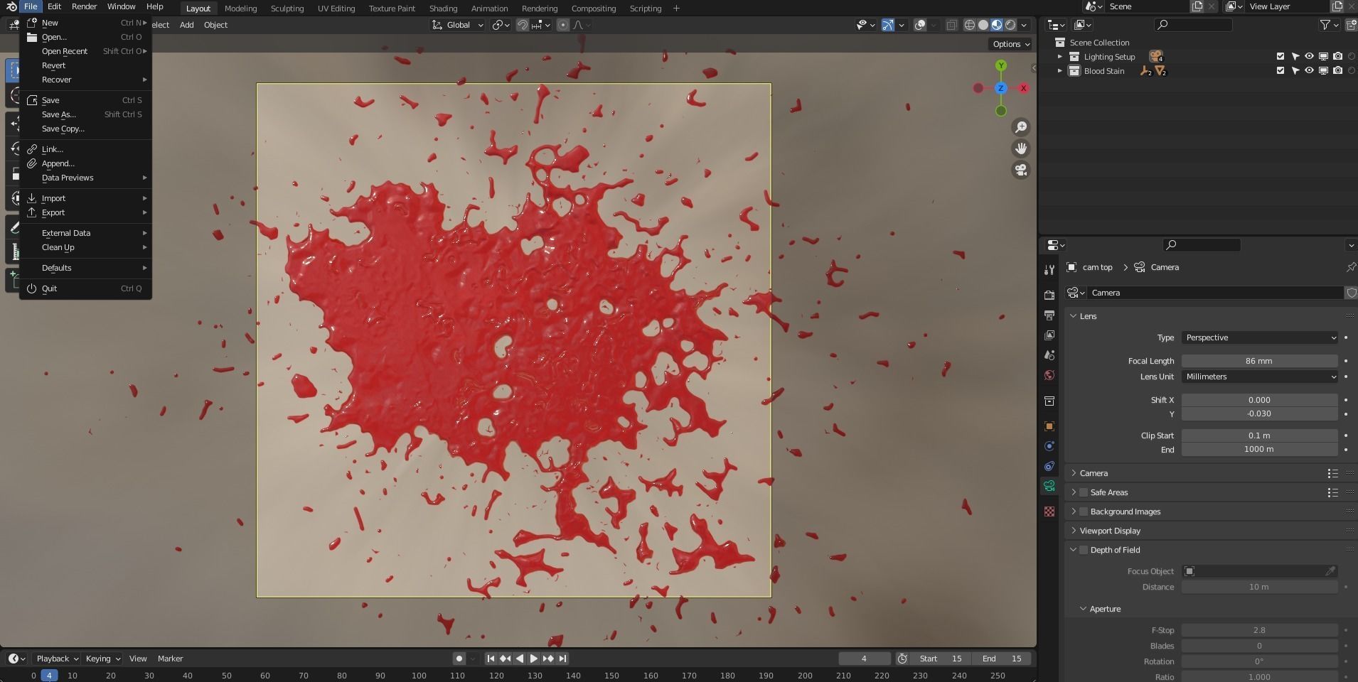 Blood Stain 15 3D model_4