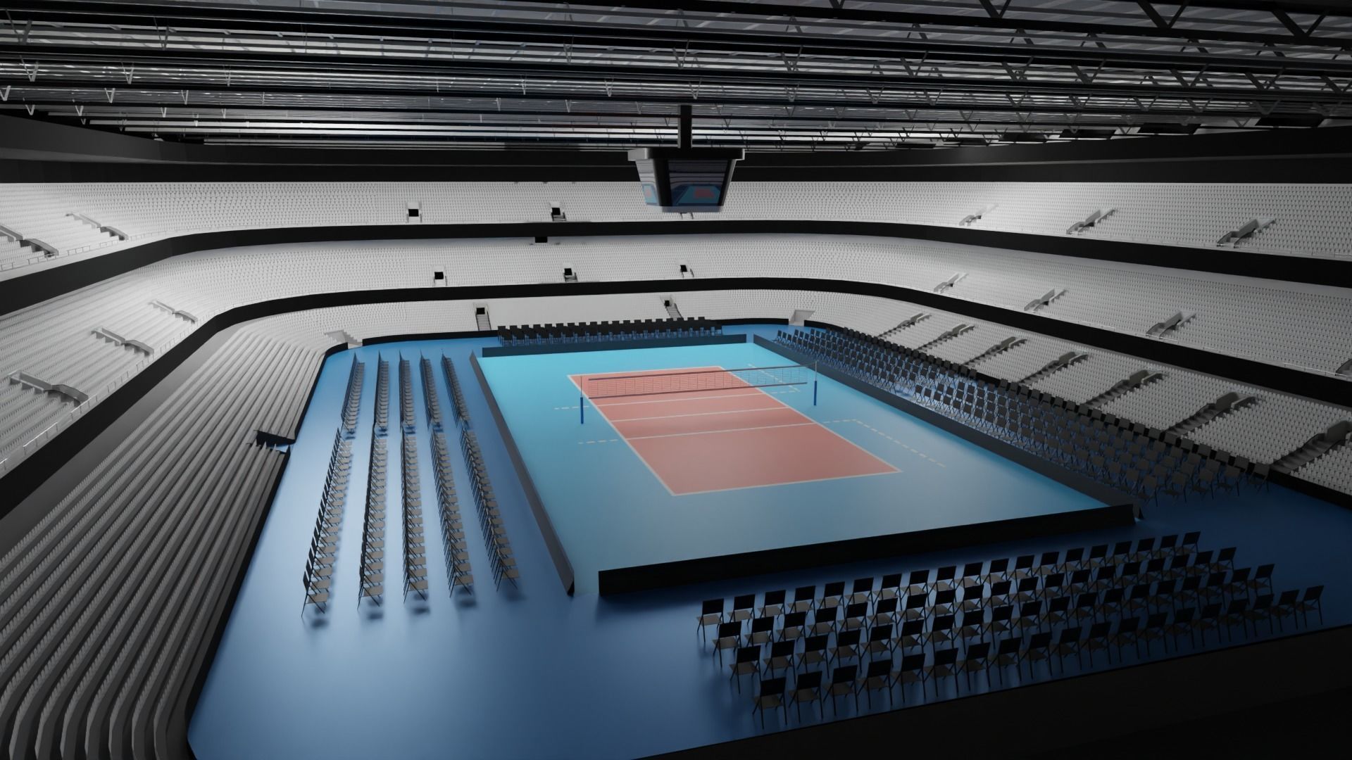 Volleyball Stadium 3D model_1