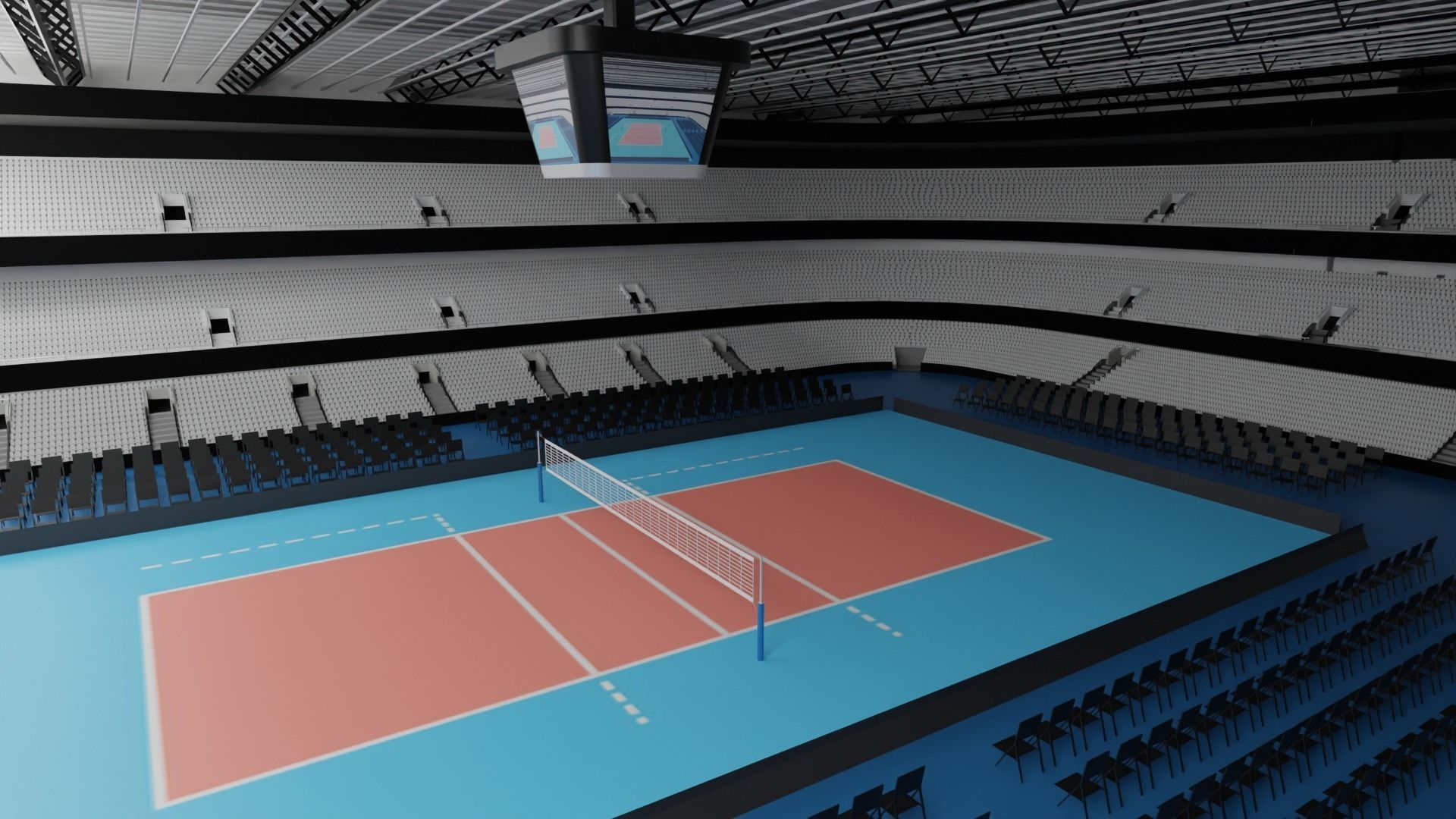 Volleyball Stadium 3D model_3