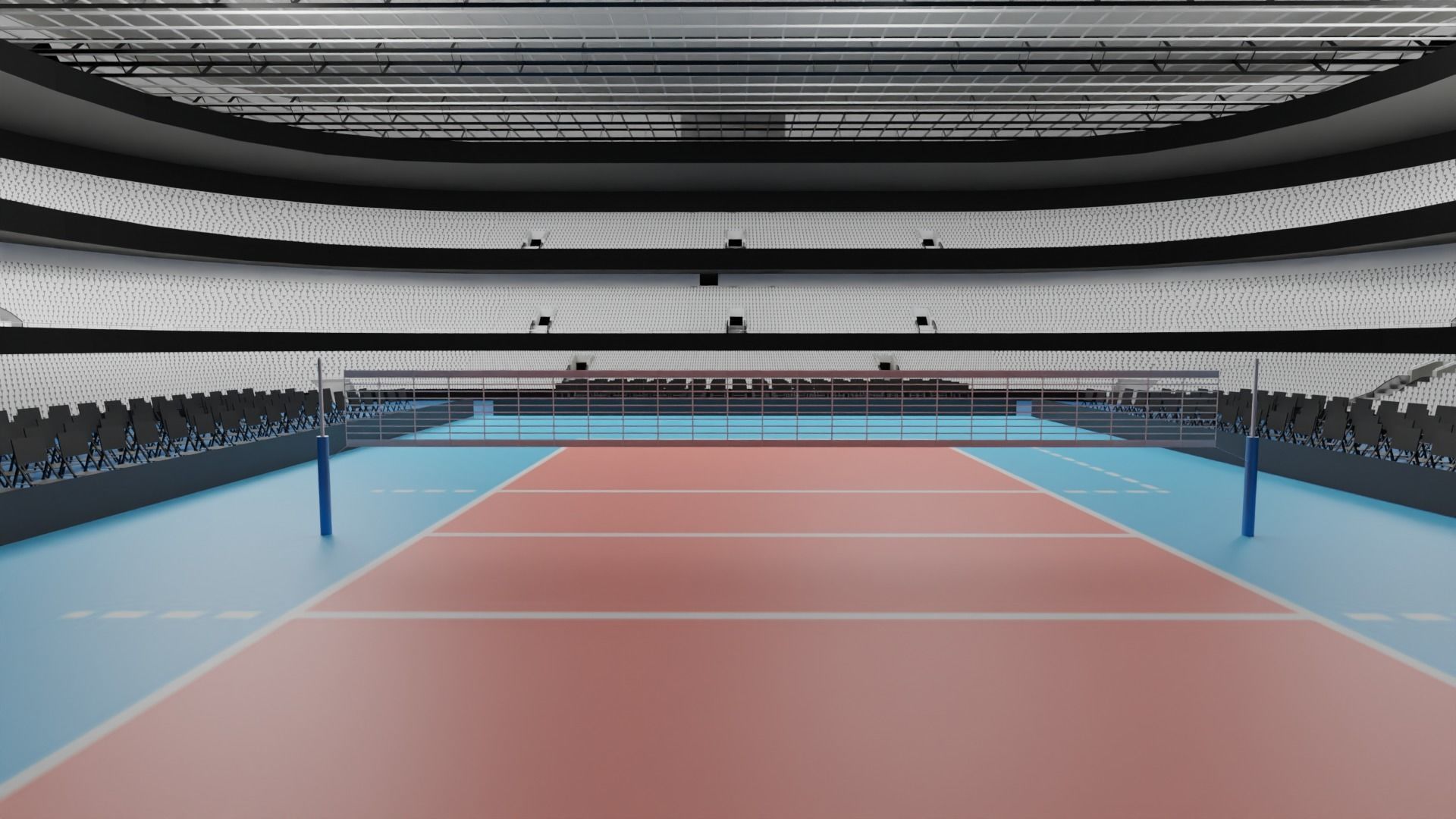 Volleyball Stadium 3D model_6