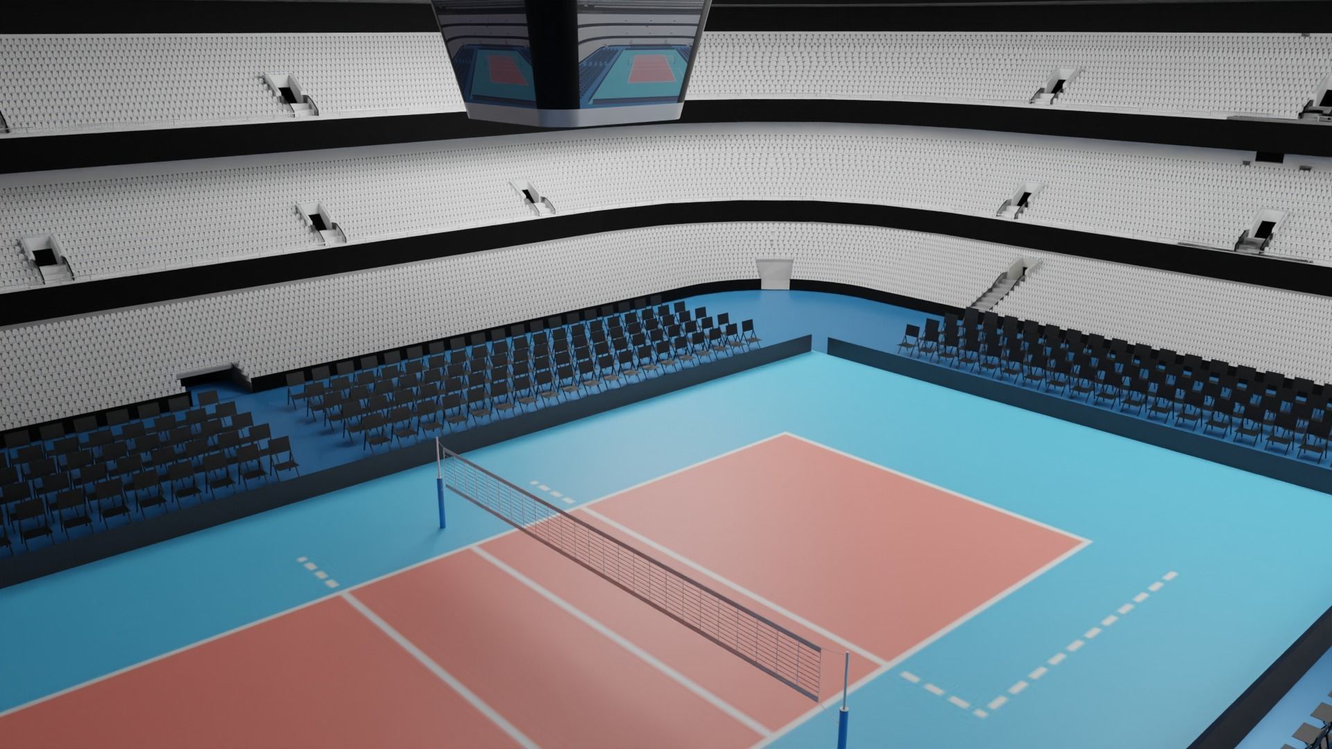 Volleyball Stadium 3D model_5