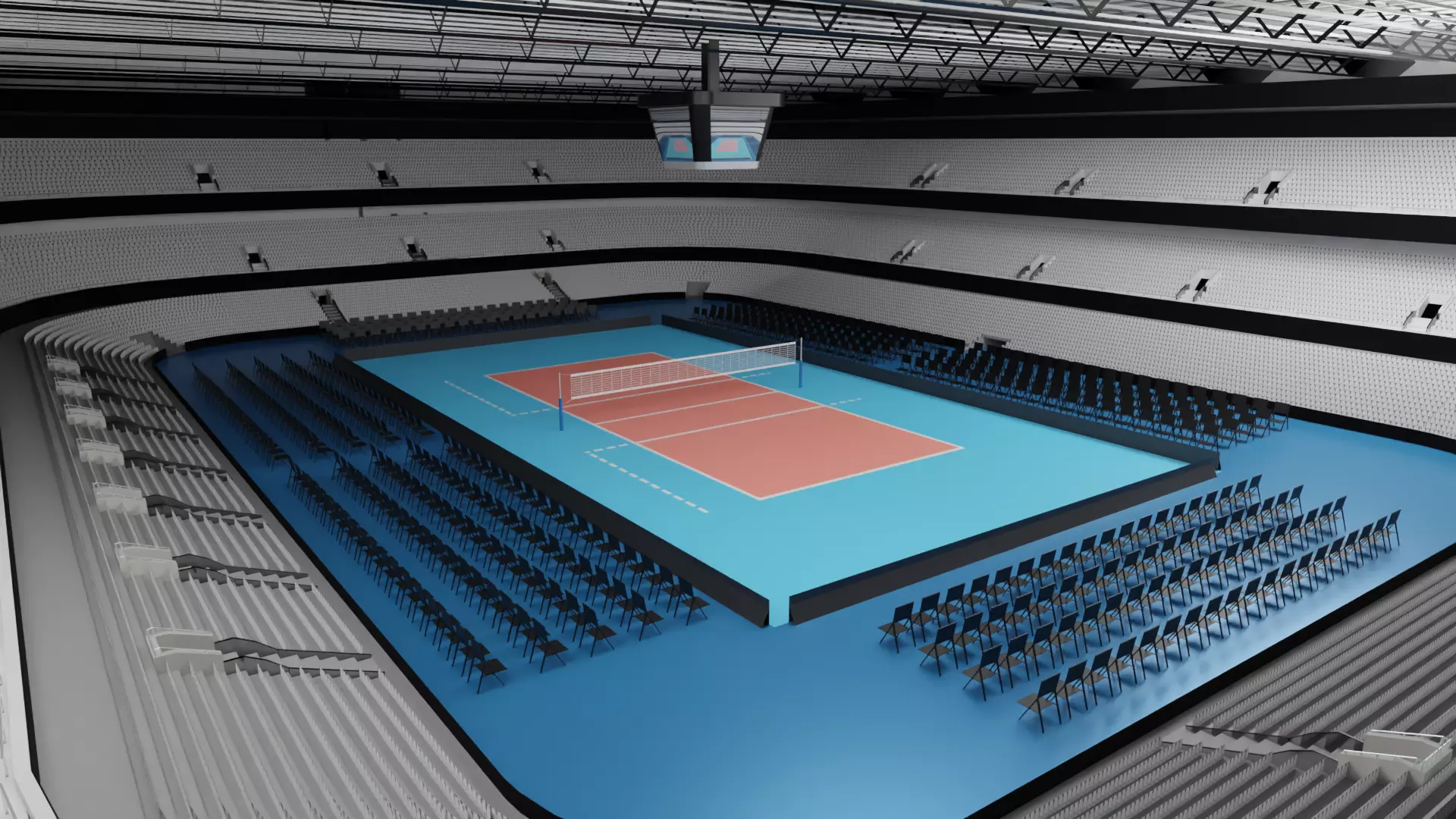 Volleyball Stadium 3D model_0